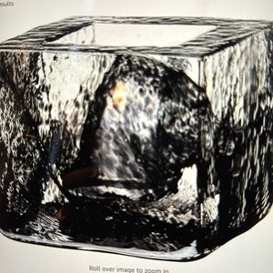 Crystal, hand wash, height 3 inch  width 1.3 weight is 1.1 lbs,